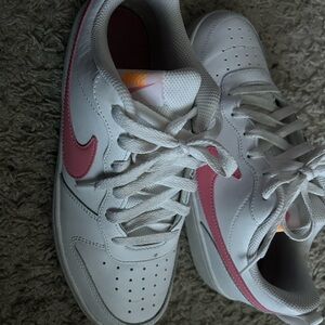 Nike White and Orange Sneakers